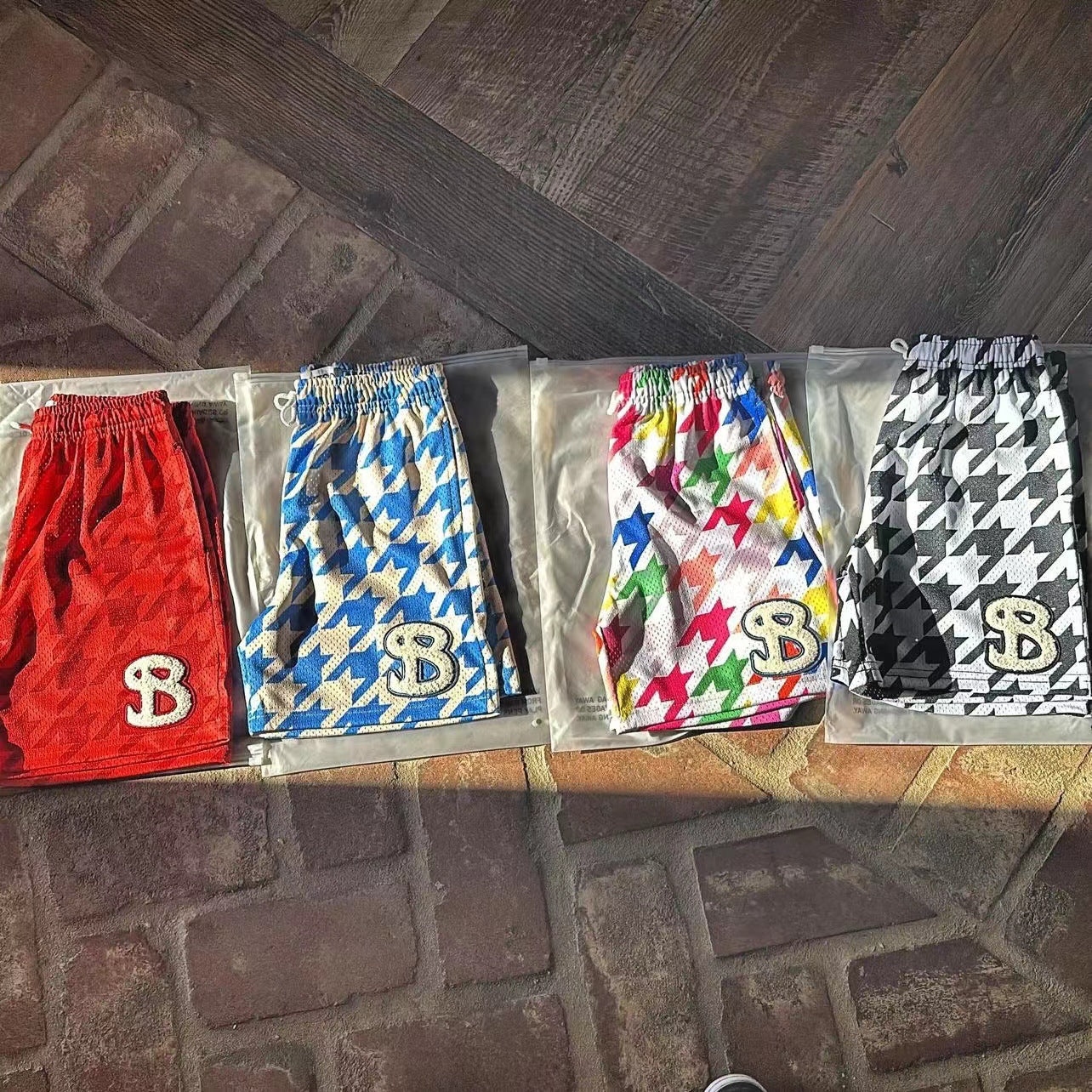 BKTSQD American Checkered Mesh Basketball Shorts Men's 2024 Summer Quick Dry Sports Fitness Running Quick Dry Quarter Pants