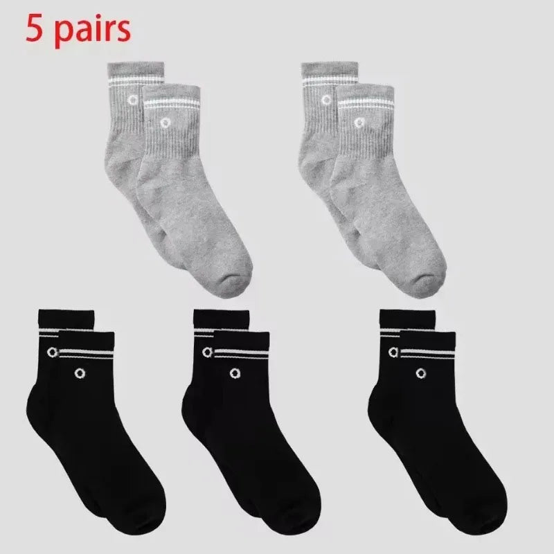 4 Pairs Cotton Female Yoga Sports Sock, Medium Long Socks, Pilates Fitness Sports Four Seasons High Quality Women's Yoga Sock