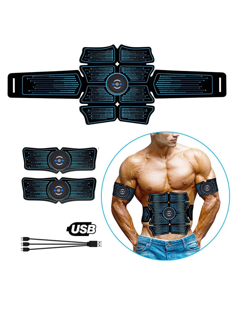 Eletroestimulador EMS Abdominal Muscle Stimulator Electric Massager Electrostimulation Hip Trainer Home Gym Fitness Equipment