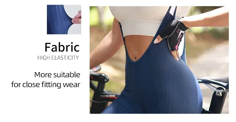 Front view of breathable pro cycling bib short