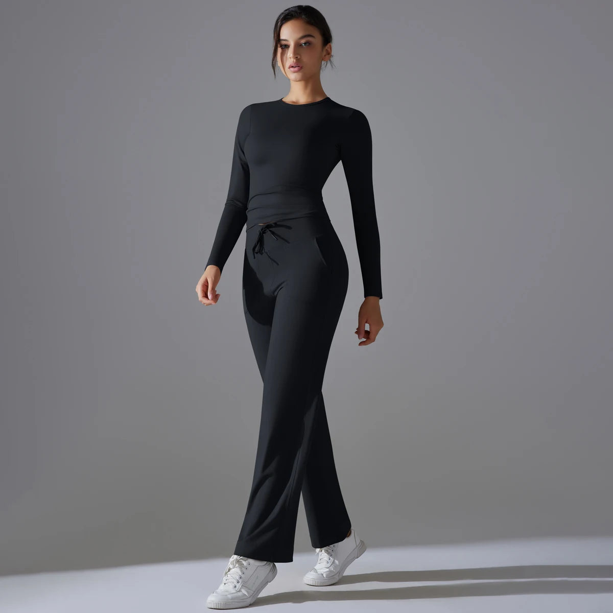 2 Pieces Sportswear Yoga Set Gym Clothes Sportswear Yoga Suits For Women Fitness Set Tracksuits Sports Long Sleeve Gym Leggings