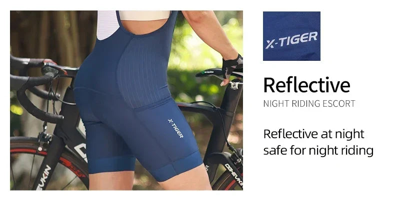 Full rear image of riding position with shorts