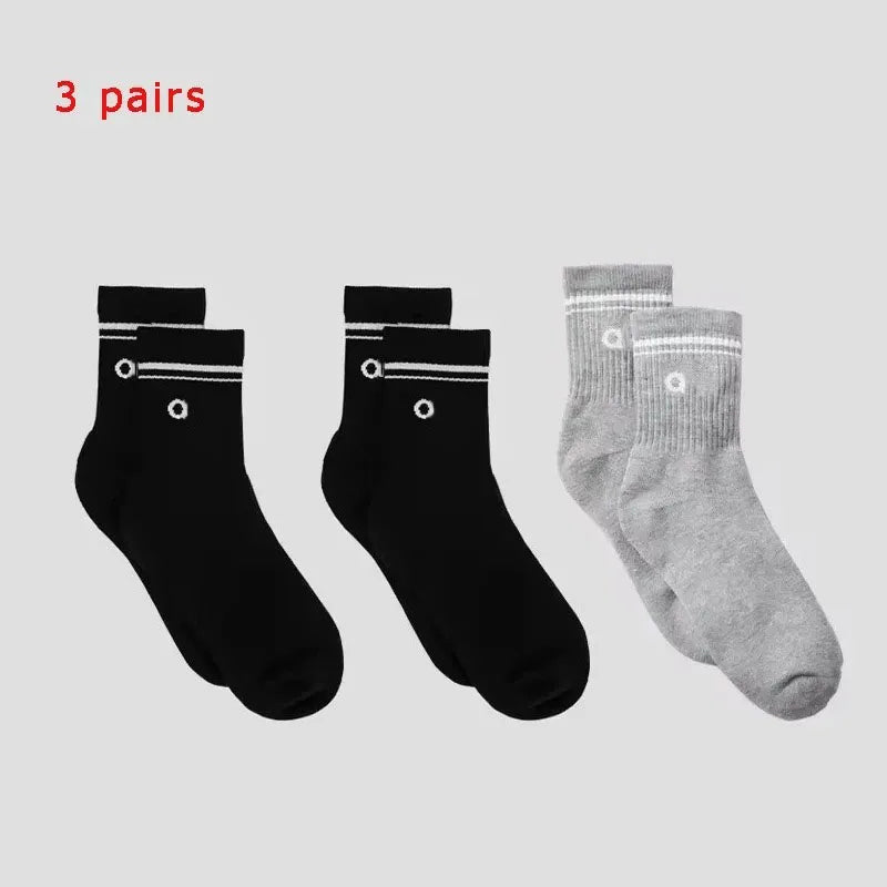 4 Pairs Cotton Female Yoga Sports Sock, Medium Long Socks, Pilates Fitness Sports Four Seasons High Quality Women's Yoga Sock