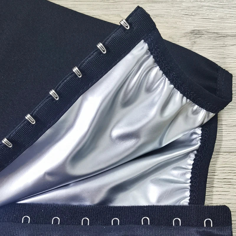 Aiithuug Waist Trainer Shirts Sauna Suit Sauna Sweat Jacket Long Sleeve Workout Shirts Zipper Sweat Top Gym Fitness Sauna Shirt