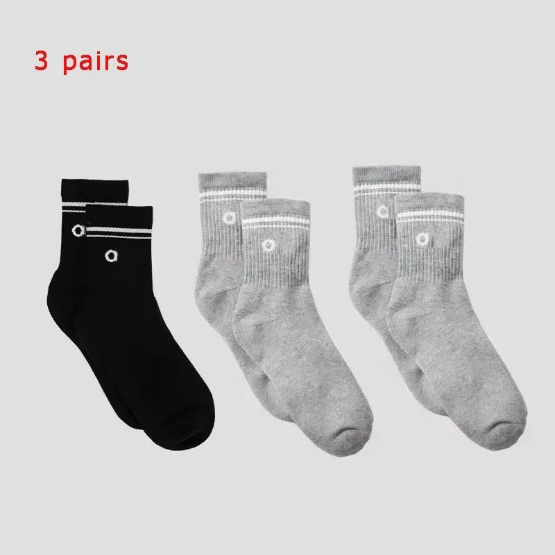 4 Pairs Cotton Female Yoga Sports Sock, Medium Long Socks, Pilates Fitness Sports Four Seasons High Quality Women's Yoga Sock