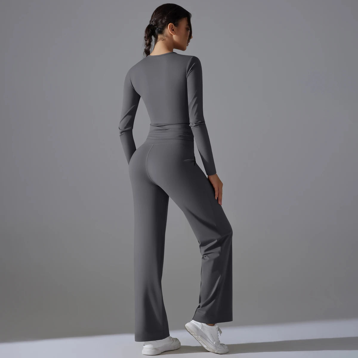 2 Pieces Sportswear Yoga Set Gym Clothes Sportswear Yoga Suits For Women Fitness Set Tracksuits Sports Long Sleeve Gym Leggings
