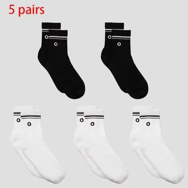 4 Pairs Cotton Female Yoga Sports Sock, Medium Long Socks, Pilates Fitness Sports Four Seasons High Quality Women's Yoga Sock