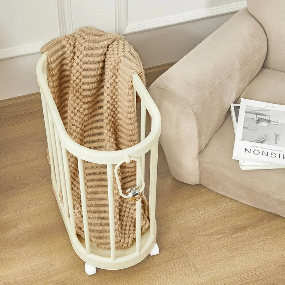 Large Capacity Storage Basket Clothes Storage Basket with Wheel Multi-Functional Yoga Fitness Equipment Organizer
