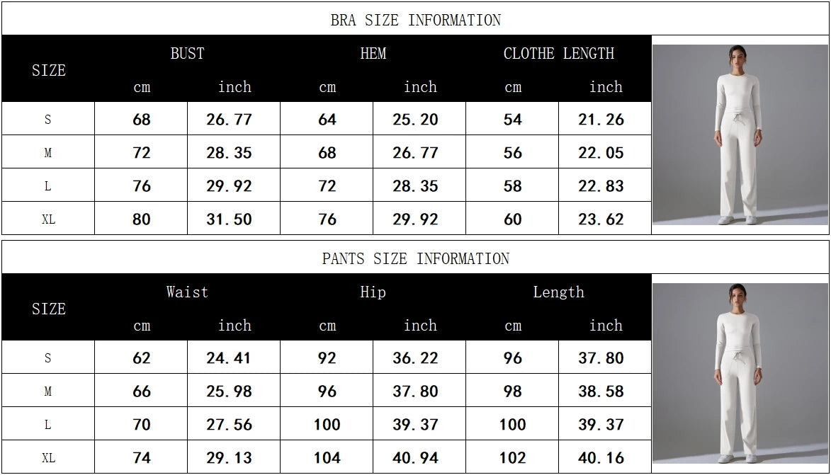 2 Pieces Sportswear Yoga Set Gym Clothes Sportswear Yoga Suits For Women Fitness Set Tracksuits Sports Long Sleeve Gym Leggings