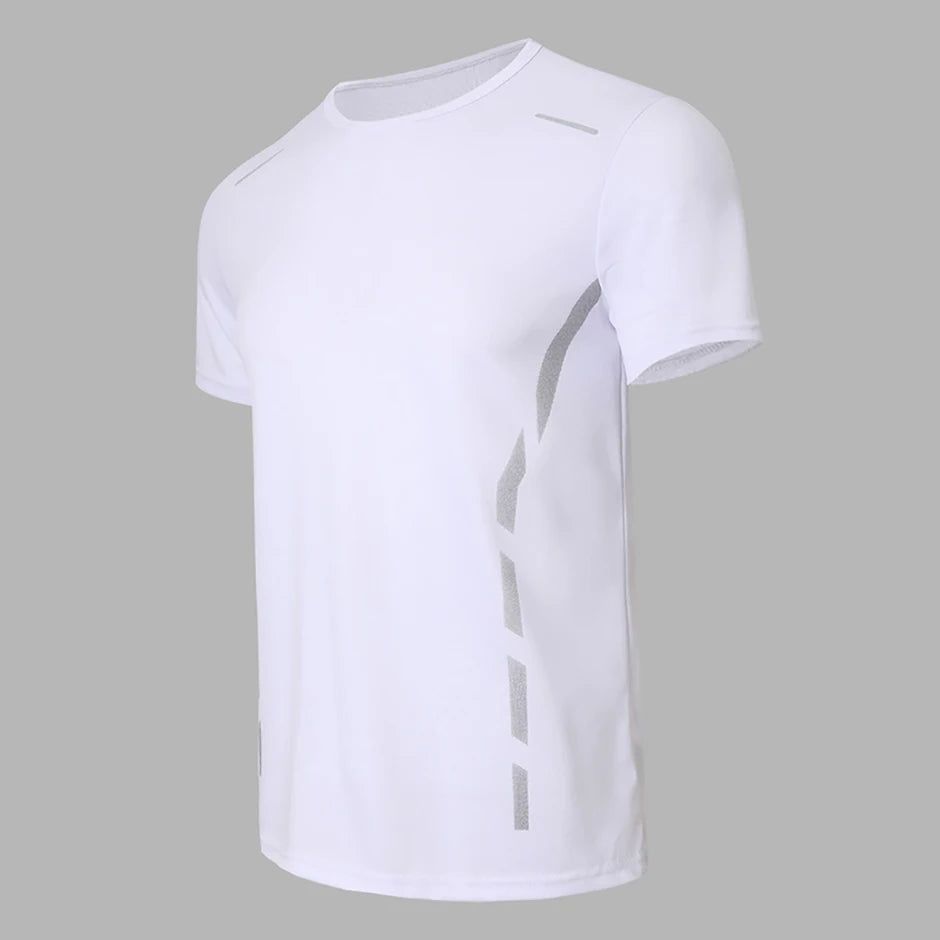 Teen athlete wearing printed fitness tee
