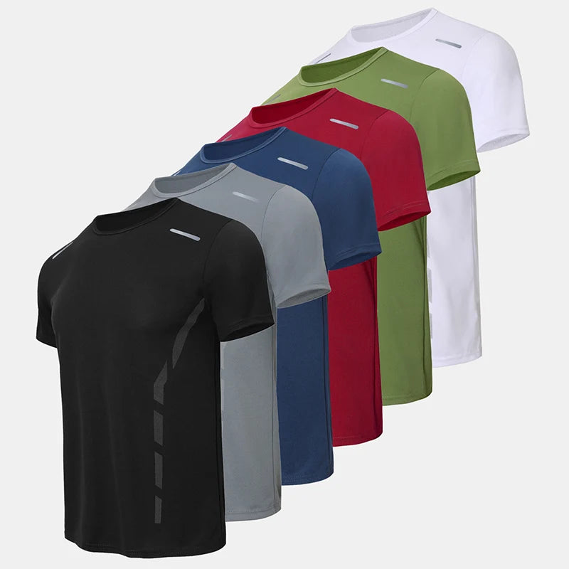 Relaxed pose in breathable gym shirt