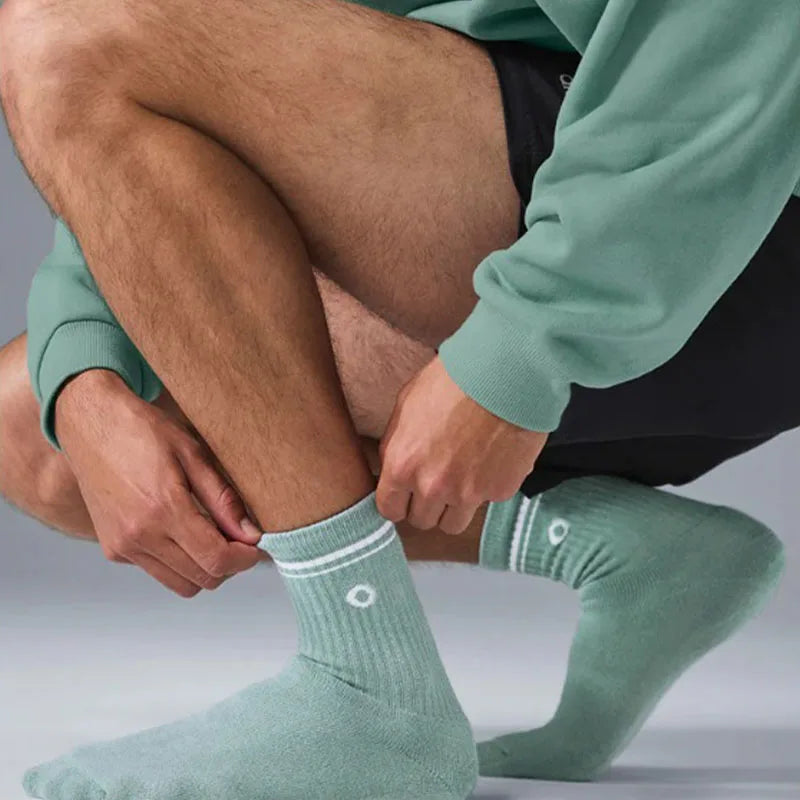 4 Pairs Cotton Female Yoga Sports Sock, Medium Long Socks, Pilates Fitness Sports Four Seasons High Quality Women's Yoga Sock