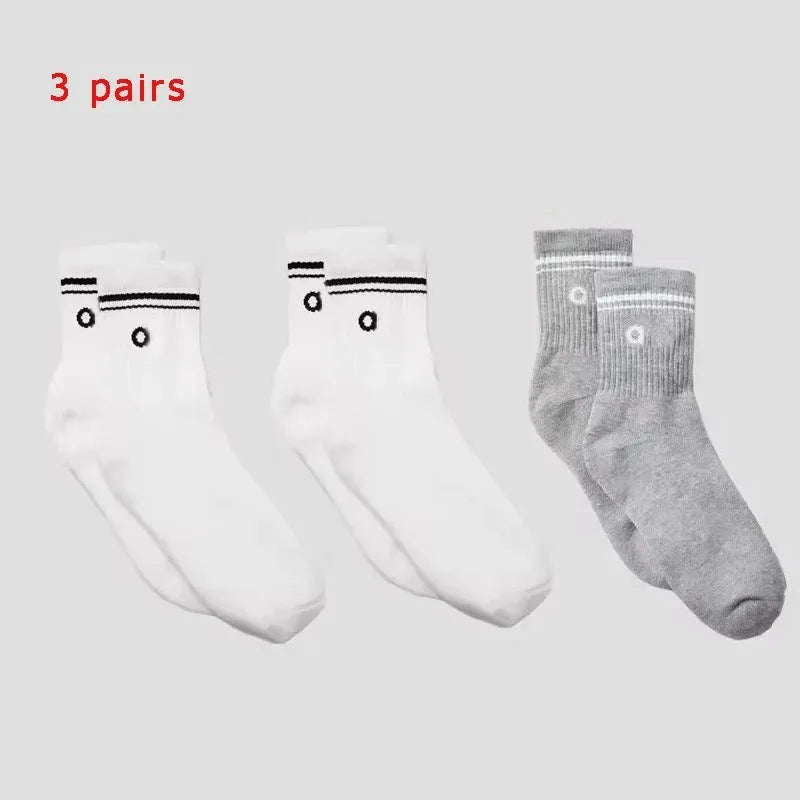 4 Pairs Cotton Female Yoga Sports Sock, Medium Long Socks, Pilates Fitness Sports Four Seasons High Quality Women's Yoga Sock