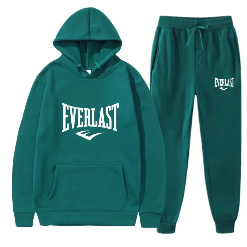 Full Everlast hoodie & joggers on model