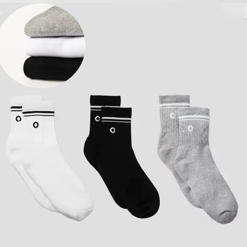 4 Pairs Cotton Female Yoga Sports Sock, Medium Long Socks, Pilates Fitness Sports Four Seasons High Quality Women's Yoga Sock
