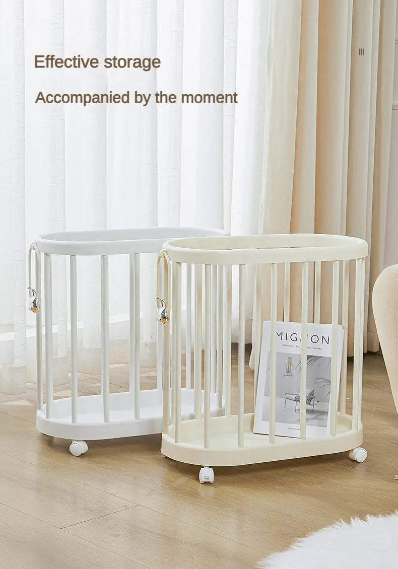 Large Capacity Storage Basket Clothes Storage Basket with Wheel Multi-Functional Yoga Fitness Equipment Organizer