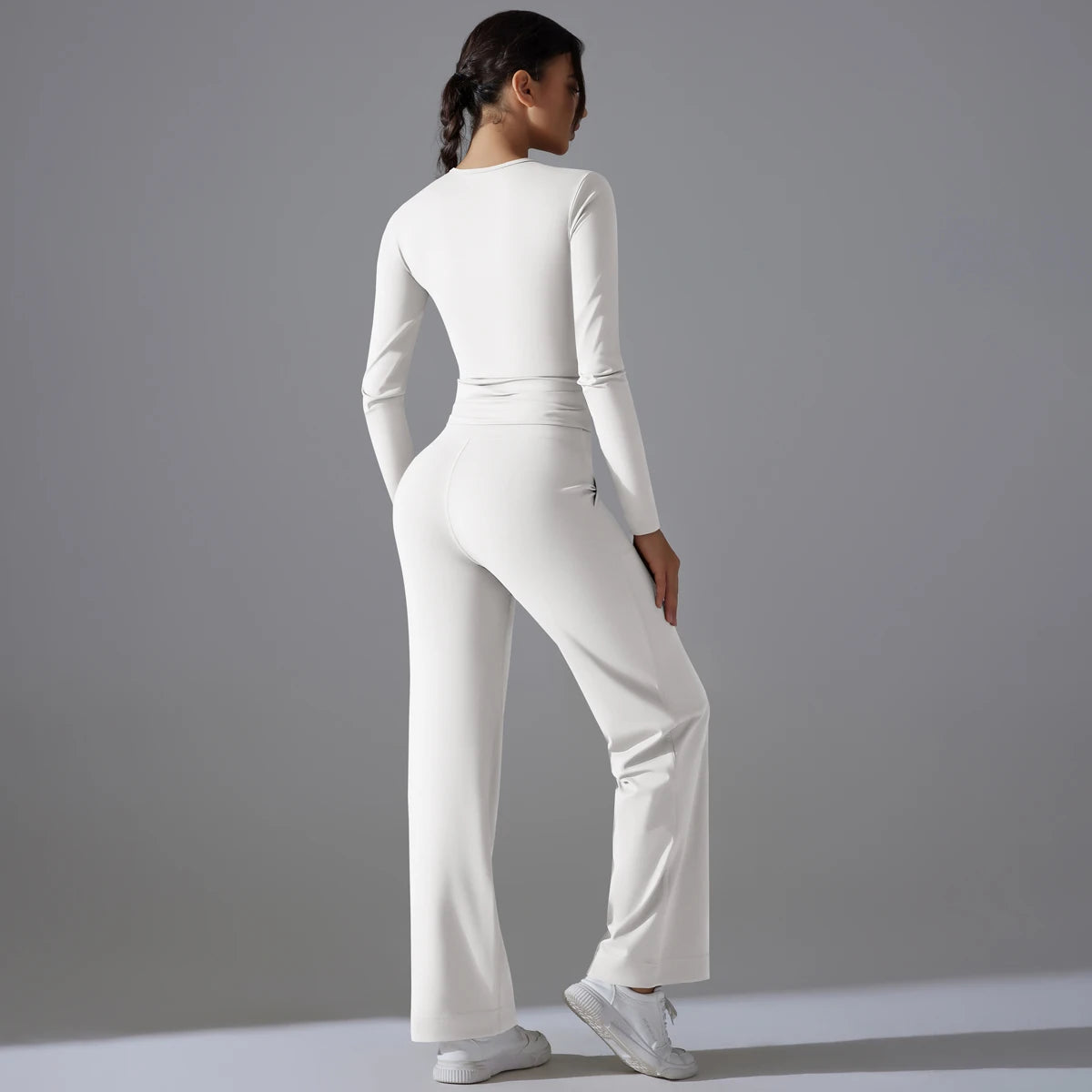 2 Pieces Sportswear Yoga Set Gym Clothes Sportswear Yoga Suits For Women Fitness Set Tracksuits Sports Long Sleeve Gym Leggings