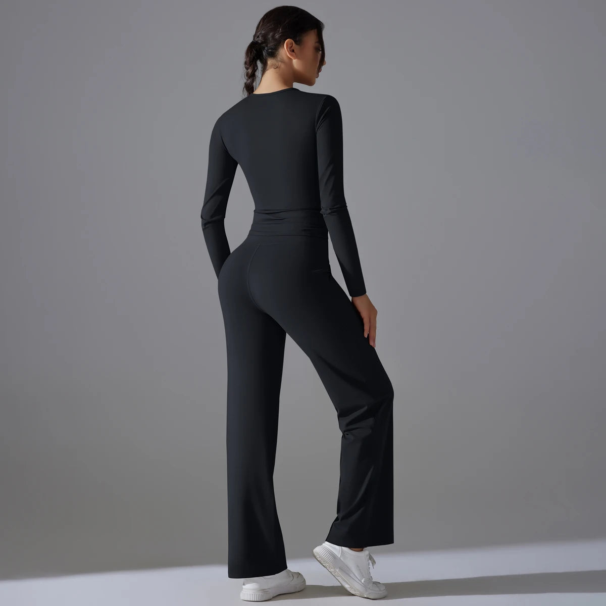2 Pieces Sportswear Yoga Set Gym Clothes Sportswear Yoga Suits For Women Fitness Set Tracksuits Sports Long Sleeve Gym Leggings