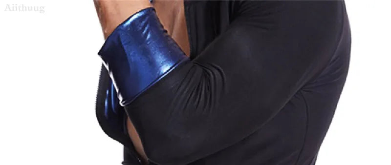 Aiithuug Waist Trainer Shirts Sauna Suit Sauna Sweat Jacket Long Sleeve Workout Shirts Zipper Sweat Top Gym Fitness Sauna Shirt