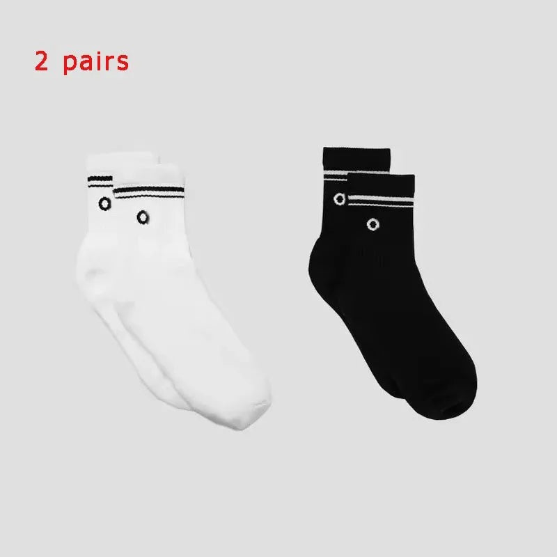 4 Pairs Cotton Female Yoga Sports Sock, Medium Long Socks, Pilates Fitness Sports Four Seasons High Quality Women's Yoga Sock