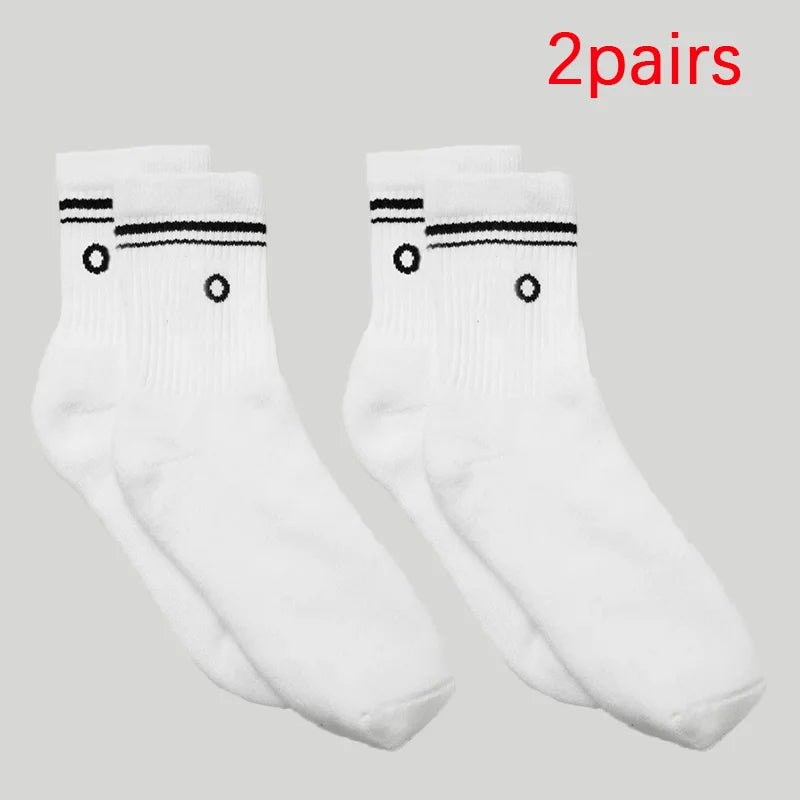 4 Pairs Cotton Female Yoga Sports Sock, Medium Long Socks, Pilates Fitness Sports Four Seasons High Quality Women's Yoga Sock
