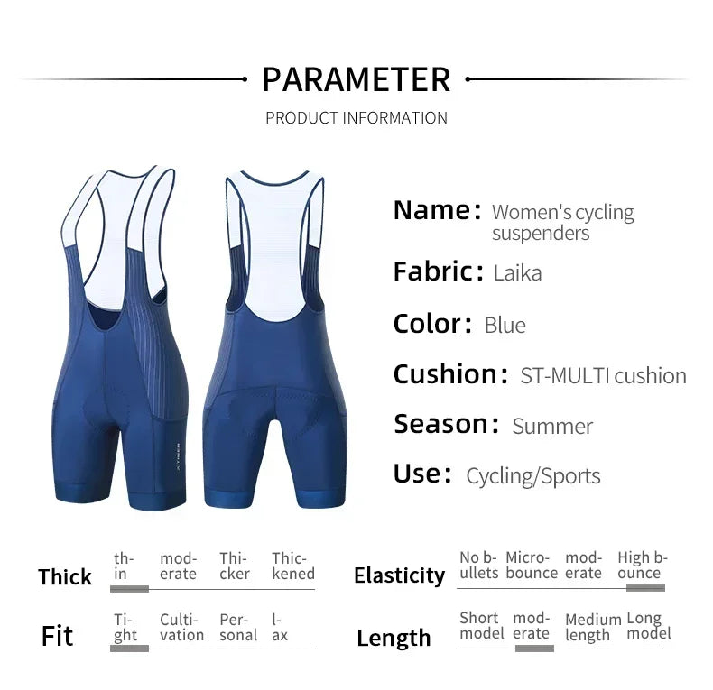 Elastic waistband and stitch detail of bib shorts