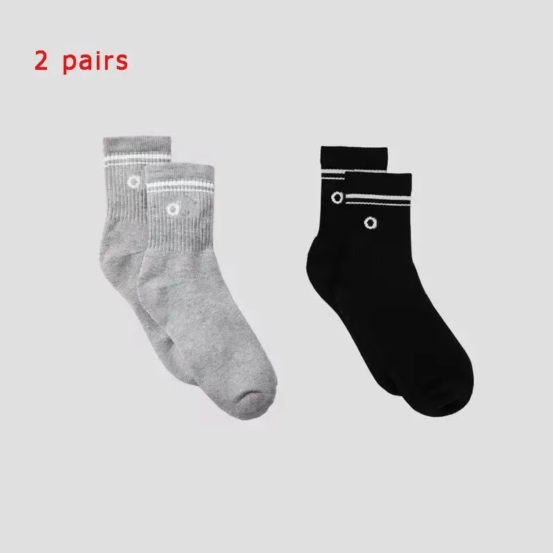 4 Pairs Cotton Female Yoga Sports Sock, Medium Long Socks, Pilates Fitness Sports Four Seasons High Quality Women's Yoga Sock