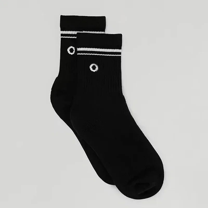 4 Pairs Cotton Female Yoga Sports Sock, Medium Long Socks, Pilates Fitness Sports Four Seasons High Quality Women's Yoga Sock