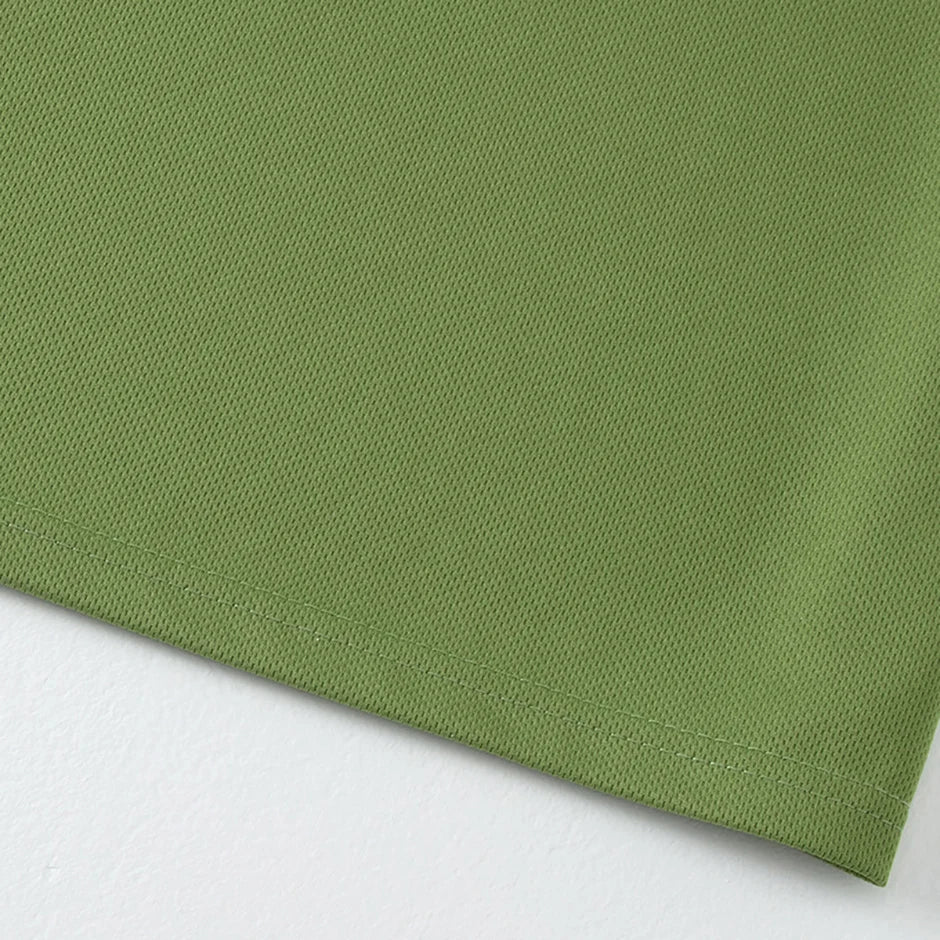 Side view of breathable athletic tee design