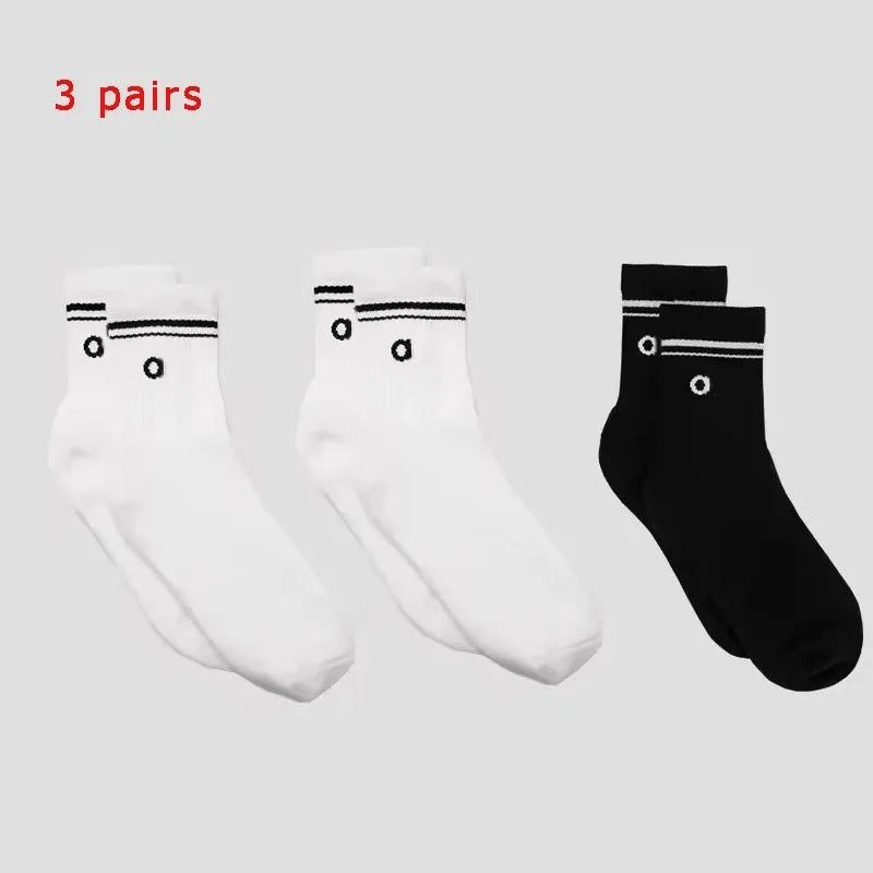 4 Pairs Cotton Female Yoga Sports Sock, Medium Long Socks, Pilates Fitness Sports Four Seasons High Quality Women's Yoga Sock