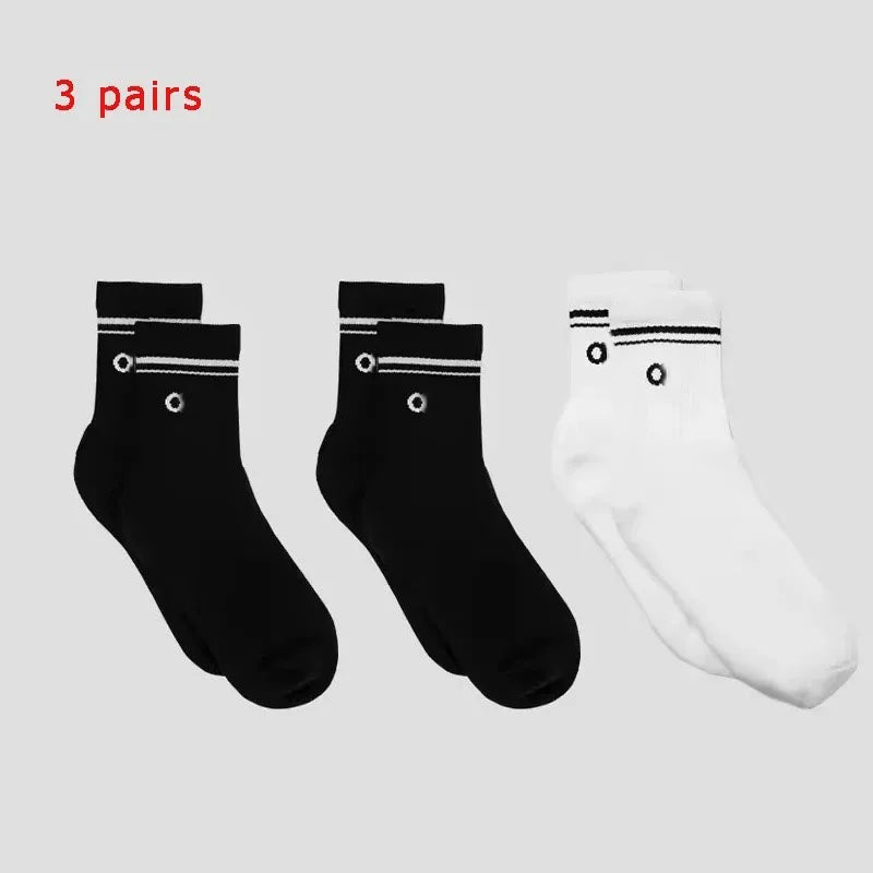 4 Pairs Cotton Female Yoga Sports Sock, Medium Long Socks, Pilates Fitness Sports Four Seasons High Quality Women's Yoga Sock