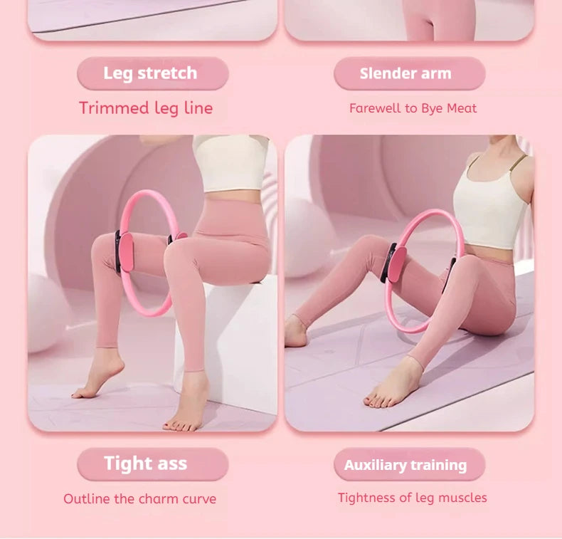 Yoga Pilates Circle Fitness Equipment for Core Strength Training Beautiful Back Slim Legs Home Gym Accessories