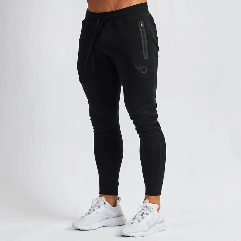 Men's Gym Spring and Autumn Cotton Sports Suit Streetwear Fitness Zipper Jogging Hooded Hoodie Casual Jacket Men Trousers