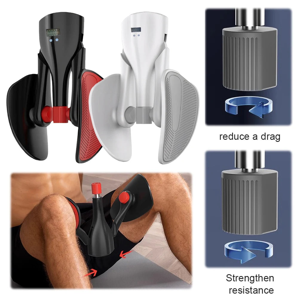 Side view of thigh trainer during stretching
