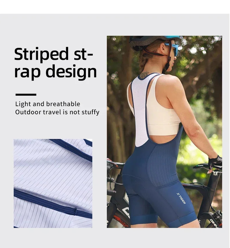 Rear and side stretch panels in bib shorts
