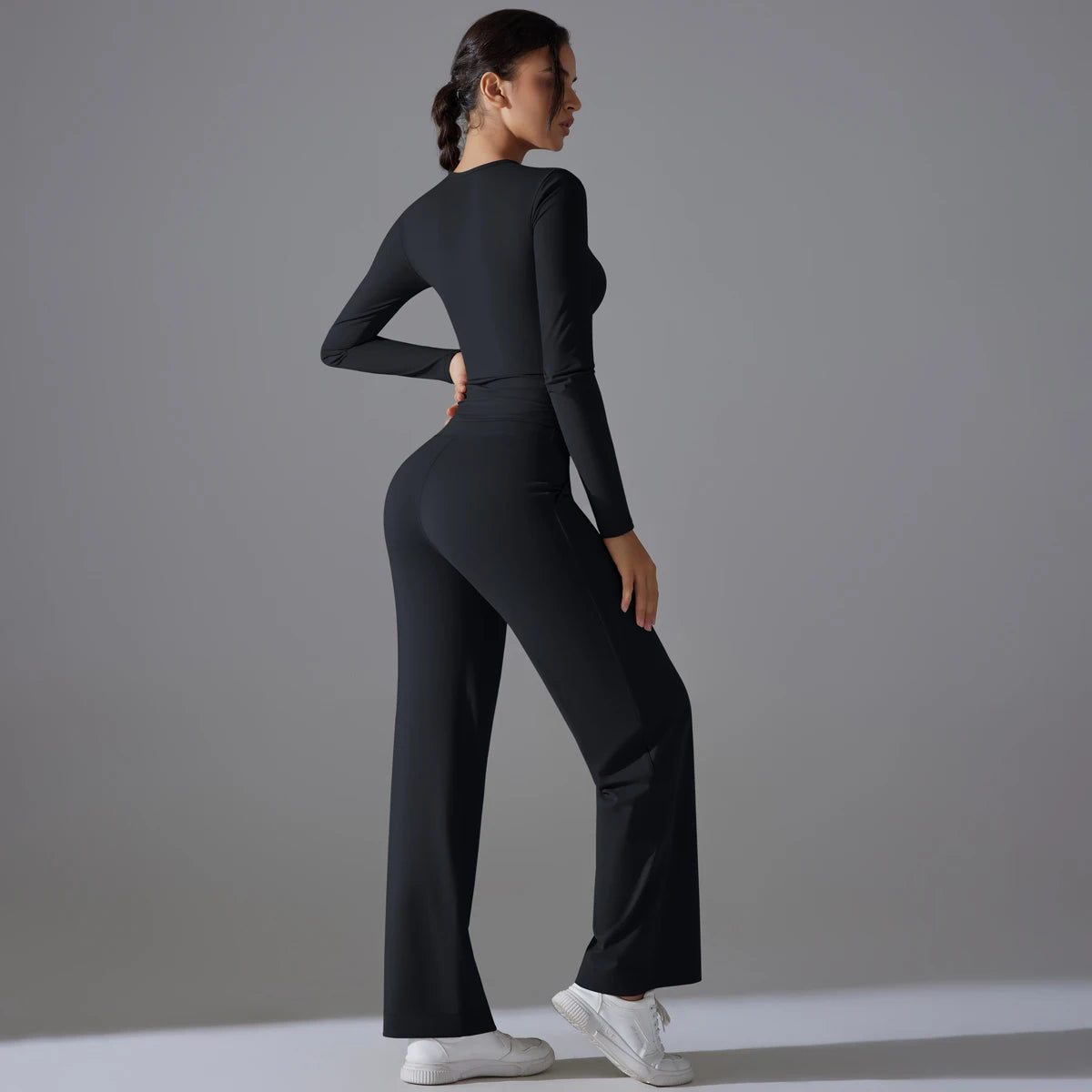 2 Pieces Sportswear Yoga Set Gym Clothes Sportswear Yoga Suits For Women Fitness Set Tracksuits Sports Long Sleeve Gym Leggings