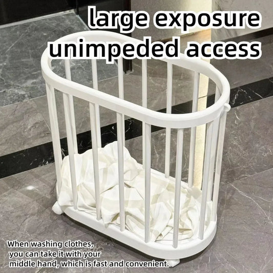 Large Capacity Storage Basket Clothes Storage Basket with Wheel Multi-Functional Yoga Fitness Equipment Organizer